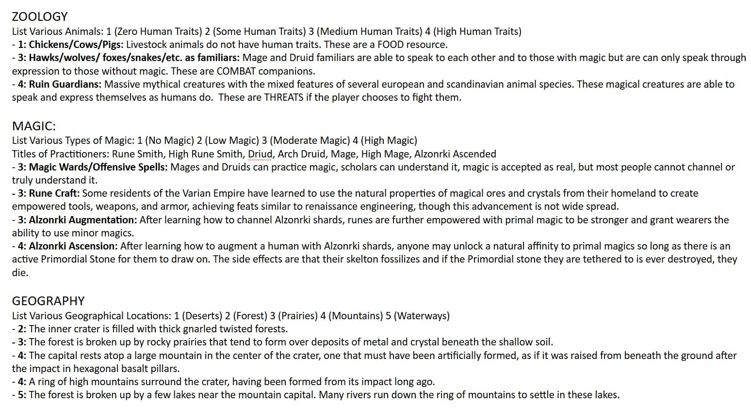 Worldbuilding Zoology_Magic and Geography-min